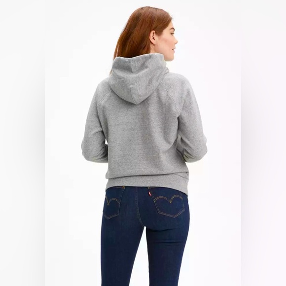 LEVI’S Women’s Sportswear Logo Hoodie in Heather Grey, XXL - Picture 2 of 6